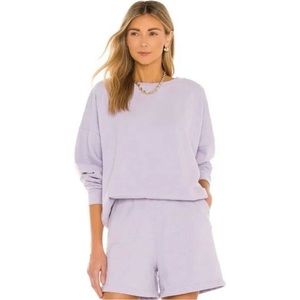 NWOT Revolve SixThreeSeven Oversized Lavender Crewneck Sweatshirt Sz XL
